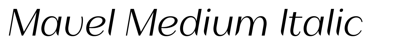 Mavel Medium Italic